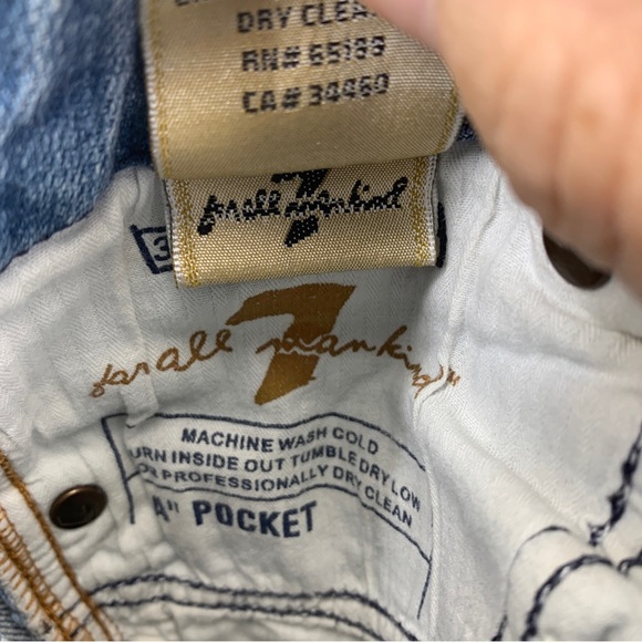 7 For All Mankind Womens 27 Jeans A Pocket Bootcut Low-rise Stretch Light - Picture 8 of 14